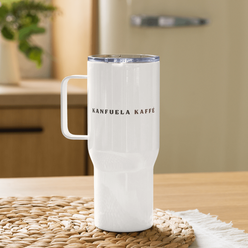 Coffee Travel Mug with a handle- Great for cold and hot drinks!